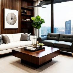 Tenerife de KlassFan - Super destratificateur et ventilateur DC 132 cm Blanc pales bois noir sans Lumière 25 à 40 m²