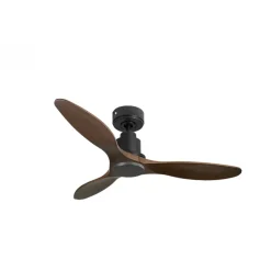 Tenerife de Klassfan - Super destratificateur et ventilateur DC 132 cm Gris basalte pales bois sombre sans Lumière 25 à 35 m²