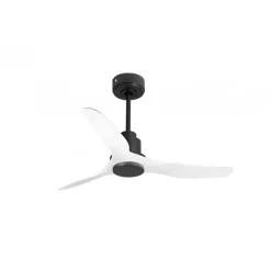 Tenerife de KlassFan - Super destratificateur et ventilateur DC 127 cm Gris basalte pales blanches sans Lumière 25 à 35 m²