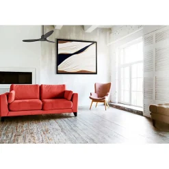 Tenerife de KlassFan - Super destratificateur et ventilateur DC 132 cm Gris basalte pales bois noir sans Lumière 25 à 40 m²