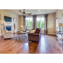 Tenerife de KlassFan-Super destratificateur et ventilateur DC 132 cm Gris basalte pales marrons Lumière dimmable 25 à 35 m²