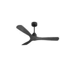 Tenerife Ring - Super destratificateur et ventilateur DC 132 cm Gris basalte pales bois noir sans Lumière 25 à 35 m²