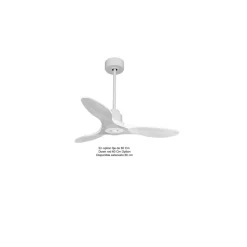 Tenerife Ring - Super destratificateur et ventilateur DC 106 cm blanc pales bois blanc idéal 10 à 20 m²