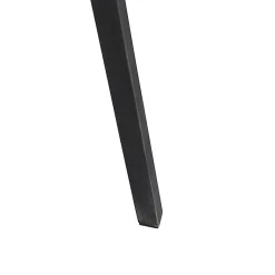 Trépied noir avec abat-jour en lin noir 45 cm - Tripod Classic