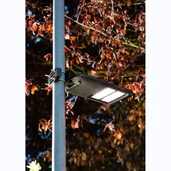 Tête de lampadaire solaire 2000 Lumens avec détecteur de présence