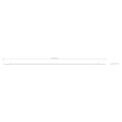 Tube LED T5 L.116.3cm 2400lm 16W blanc chaud Jacobsen