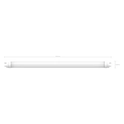 Tube LED T8 L.45.1cm 600lm 6W blanc chaud Jacobsen