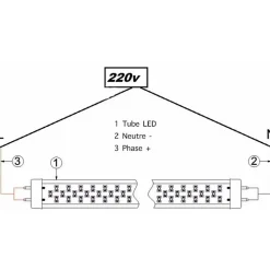 Tube Néon LED 60cm T8 10W - Blanc Neutre 4000K - 5500K - SILAMP