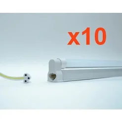 Tube néon LED 120cm T5 20W (Pack de 10) - Blanc Froid 6000K - 8000K - SILUMEN