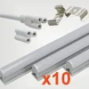 Tube néon LED 60cm T5 9W (Pack de 10) - Blanc Froid 6000K - 8000K - SILUMEN