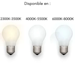 Tube Néon LED T8 60cm 9W Haut Rendement - Blanc Chaud 2300K - 3500K - SILAMP