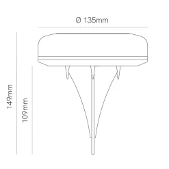 Twist - Lampe solaire d'extérieur LED 1W avec piquet 2700 K/RGB, IP54, angle 180, classe III, ABS noir - Beneito Faure