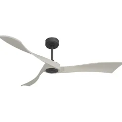 Twist, Ventilateur déstratificateur d'air, pales bois blanc 166 Cm Moteur noir, sans lumière