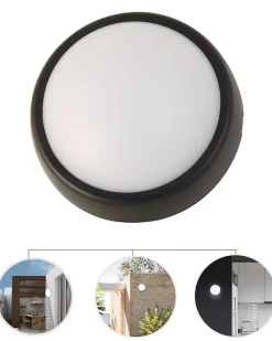 UBLO2: applique LED ronde, 700 lumen, IP54. Fournie avec 2 covers