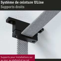ULine Accessoires Support de sangle droit Kit de 2 Noir