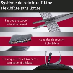 ULine Accessoires Support de sangle droit Kit de 2 Noir