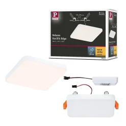 VariFit Panneau encastré LED Veluna Edge IP44 carré 90x90mm 6W 450lm 3000K Blanc