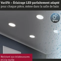 VariFit Panneau encastré LED Smart Home Zigbee 3.0 Areo IP44 rond 175mm 13W 1200lm Tunable White Blanc gradable