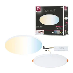 VariFit Panneau encastré LED Smart Home Zigbee 3.0 Veluna Edge IP44 rond 200mm 18W 1400lm Tunable White Blanc gradable