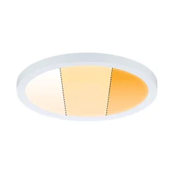 VariFit Panneau encastré LED Dim to Warm Areo IP44 rond 175mm 13W 1200lm 3 Step Dim to warm Blanc dépoli gradable