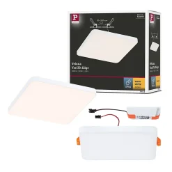VariFit Panneau encastré LED Veluna Edge IP44 carré 120x120mm 8,5W 650lm 3000K Blanc