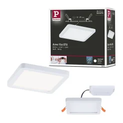 VariFit Panneau encastré LED Areo IP44 carré 118x118mm 6,5W 500lm 4000K Blanc