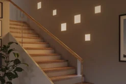 VariFit Panneau encastré LED 3-Step-Dim Areo IP44 carré 230x230mm 16W 1400lm 3000K Blanc gradable