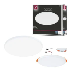 VariFit Panneau encastré LED Veluna Edge IP44 rond 160mm 12W 1100lm 4000K Blanc