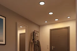 VariFit Panneau encastré LED 3-Step-Dim Areo IP44 rond 175mm 13W 1300lm 3000K Noir gradable