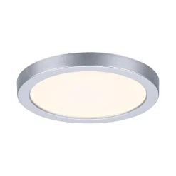 VariFit Panneau encastré LED Areo IP44 rond 118mm 6,5W 550lm 3000K Chrome mat