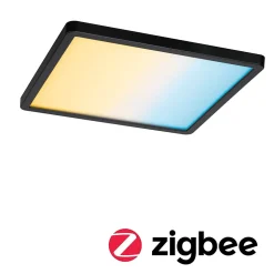 VariFit Panneau encastré LED Smart Home Zigbee 3.0 Areo IP44 carré 230x230mm 16W 1400lm Tunable White Noir gradable