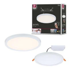 VariFit Panneau encastré LED 3-Step-Dim Areo IP44 rond 175mm 13W 1200lm 3000K Blanc gradable