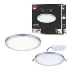 VariFit Panneau encastré LED Areo IP44 rond 175mm 13W 1200lm 4000K Chrome mat