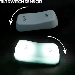 Veilleuse à bascule à piles - St Helens Home and Garden GH168 - Coloris Blanc - enfants et les personnes âgées