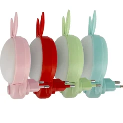 Veilleuse à prise Panda 1W, 30 lm, IP20, 2CCT, ANDY-couleur aléatoire : rose / bleu / vert / rouge