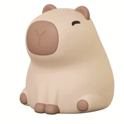 Veilleuse cochon LED integrée RGB 0.5W IP20 H.11,6cm, Seynave Capybara