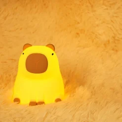 Veilleuse cochon LED integrée RGB 0.5W IP20 H.11,6cm, Seynave Capybara