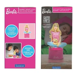 Veilleuse en 3D avec variation de couleurs design Barbie