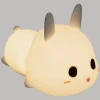 Veilleuse enfant Lapin - blanc - silicone H11 -2 cm - Atmosphera