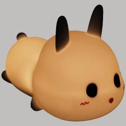 Veilleuse enfant Lapin - blanc - silicone H11 -2 cm - Atmosphera