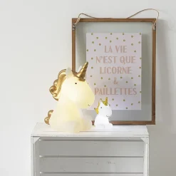Veilleuse enfant XL Licorne H30 cm - Atmosphera