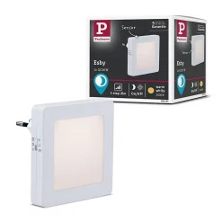 Veilleuse Esby avec capteur crépusculaire carré 3000K 0,7lm