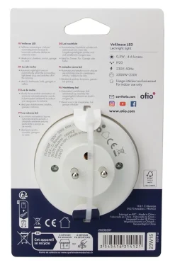 Veilleuse gigogne LED intégrée blanc neutre IP20 0,5W ⌀6.5xP.3,5cm Otio