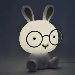 Veilleuse lapin LED integrée blanc 3W IP20 H.23cm Seynave