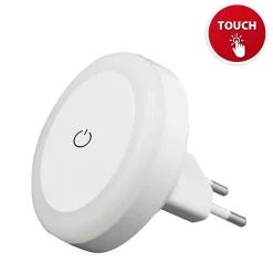 Veilleuse LED - LED TOUCH - Blanc - Interrupteur Tactile - Éclairage Doux - Design Compact