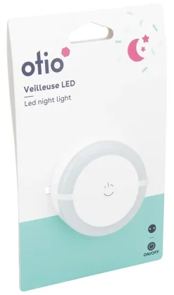Veilleuse LED intégrée blanc neutre IP20 1W Ø6 x P.2,5 cm Otio