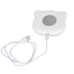 Veilleuse LED Ourson 1,5W IP20 l. 4 x H.8,5 cm blanc froid à blanc chaud tactile USB Corep blan