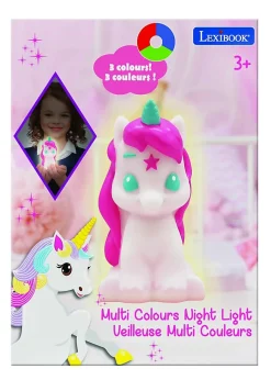 Veilleuse Licorne en 3D avec variation de couleurs