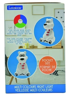 Veilleuse Ours Polaire en 3D avec variation de couleurs