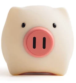 Veilleuse Piggy pour enfant tactile en silicone LED